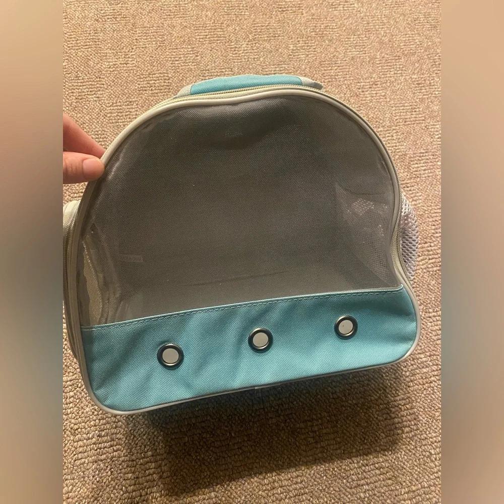 Teal Pet Carrier Backpack for Small Animals